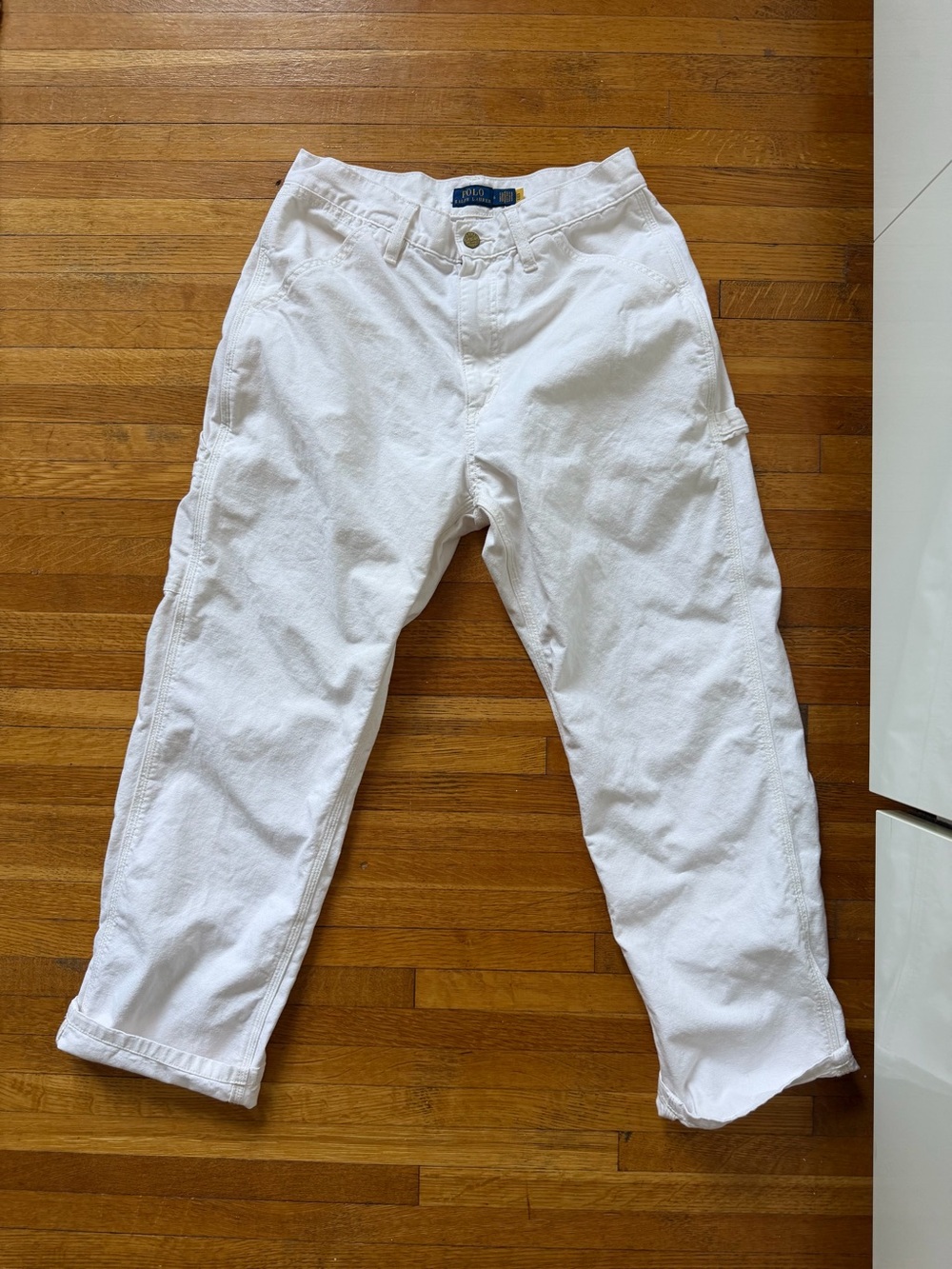 Polo by Ralph Lauren White Cotton carpenter pants